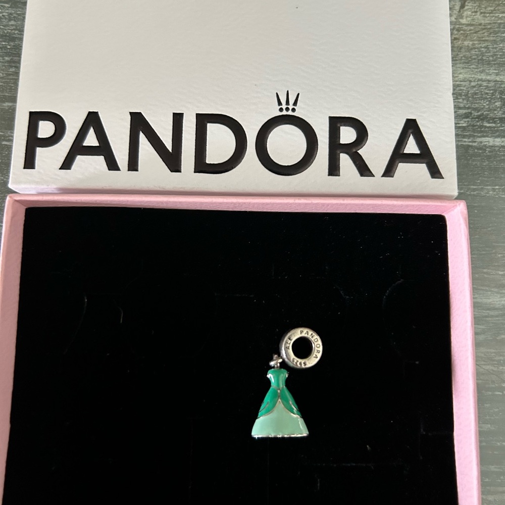 Authentic Pandora Ariel’s Sea Foam Green Dress Little Mermaid.